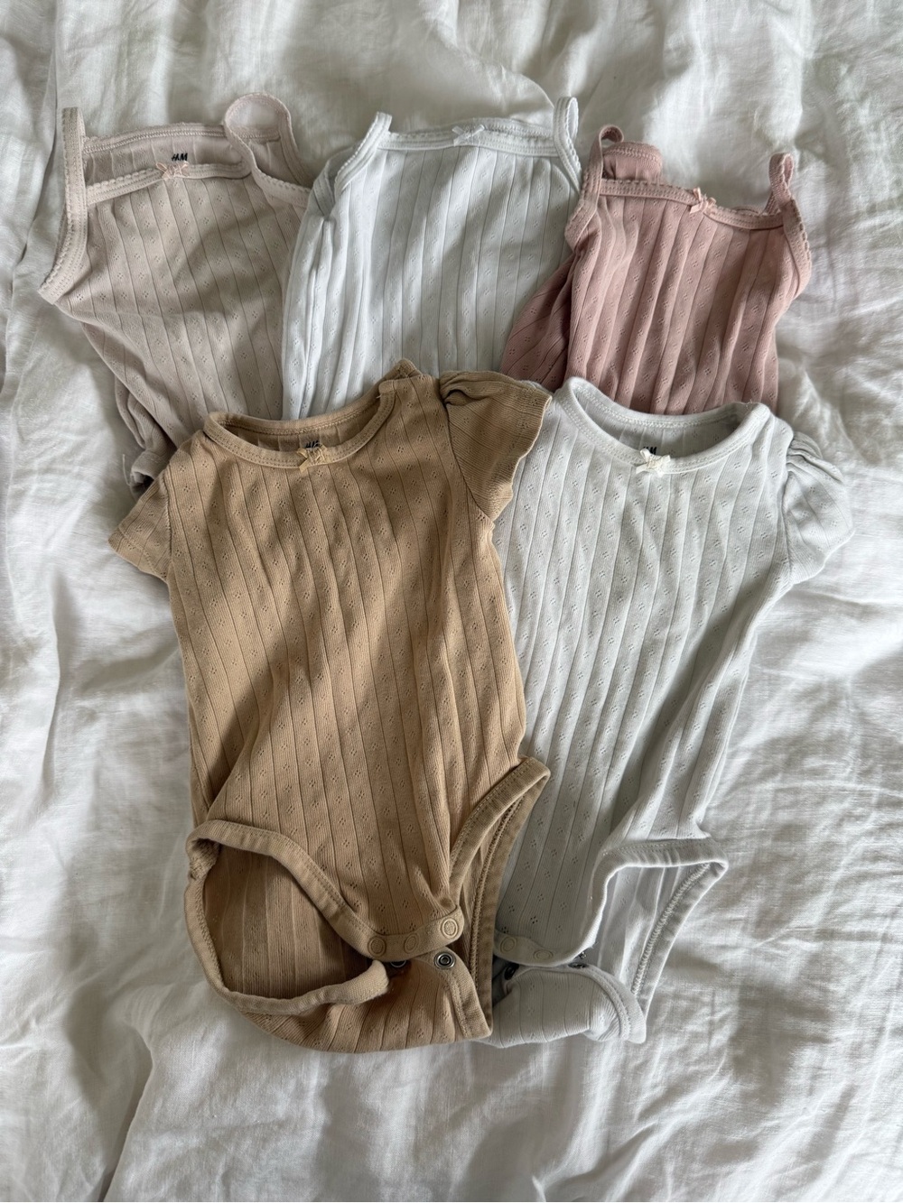 Baby Girl pointelle H&M Bodysuit